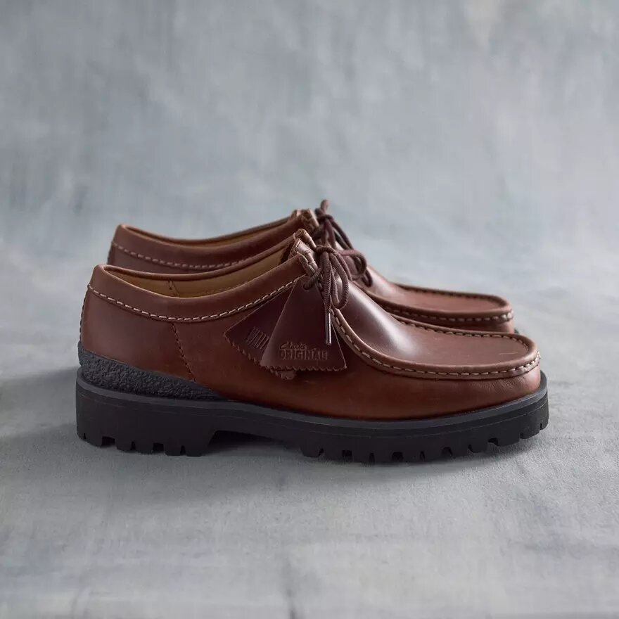 Wallabee Yukoner i brunt læder for mænd Wallabee Yukoner i brunt læder for mænd