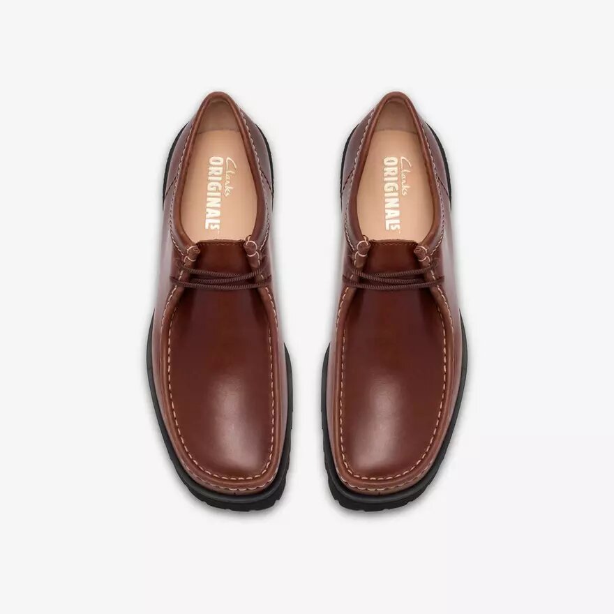 Wallabee Yukoner i brunt læder for mænd Wallabee Yukoner i brunt læder for mænd