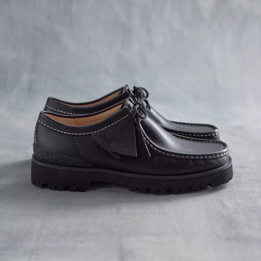 Wallabees til mænd i sort læder Wallabees til mænd i sort læder