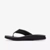 Wesley Surf flip-flops i sort læder for mænd