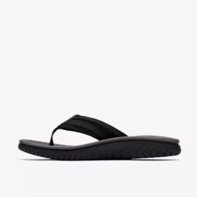 Wesley Surf flip-flops i sort læder for mænd