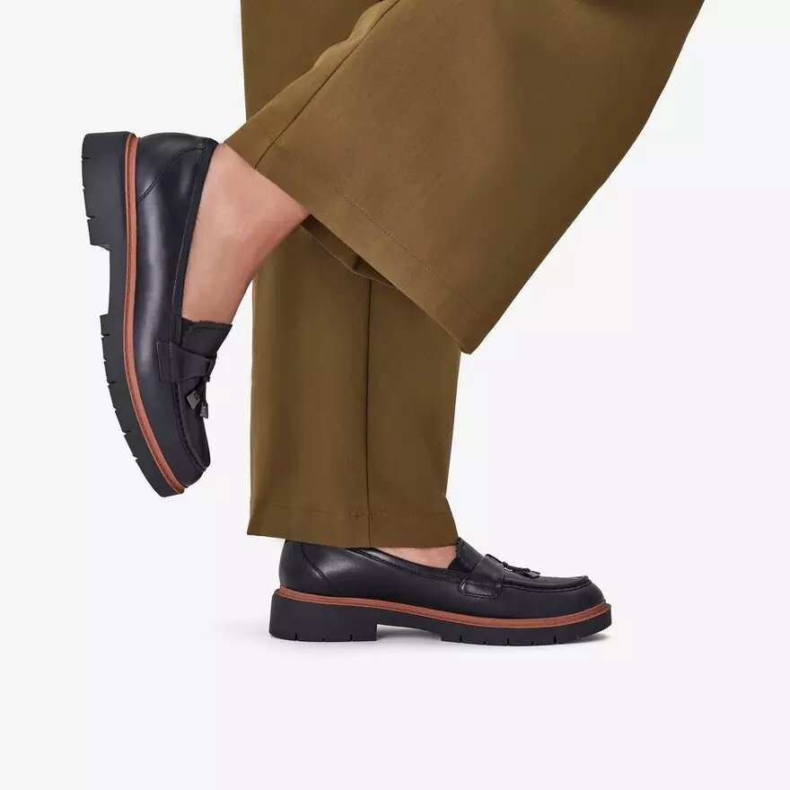 Westlynn Bella loafers i sort læder til kvinder Westlynn Bella loafers i sort læder til kvinder