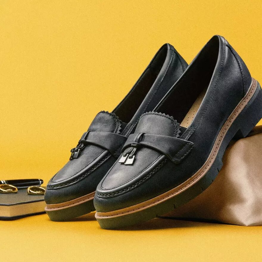 Westlynn Bella loafers i sort læder til kvinder Westlynn Bella loafers i sort læder til kvinder